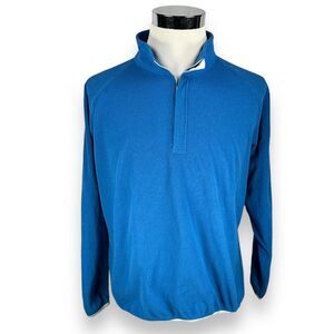Peter Millar Warmth Jacket Men’s Large Fleece 1/4 Zip Laurel‎ Creek Club Blue